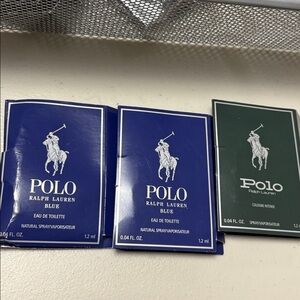 3 New POLO Men’s Ralph Lauren Parfum Perfume Cologne Variety  0.04 each